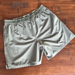 Sage Green Fabletics Mens Shorts w Perforated Detailing